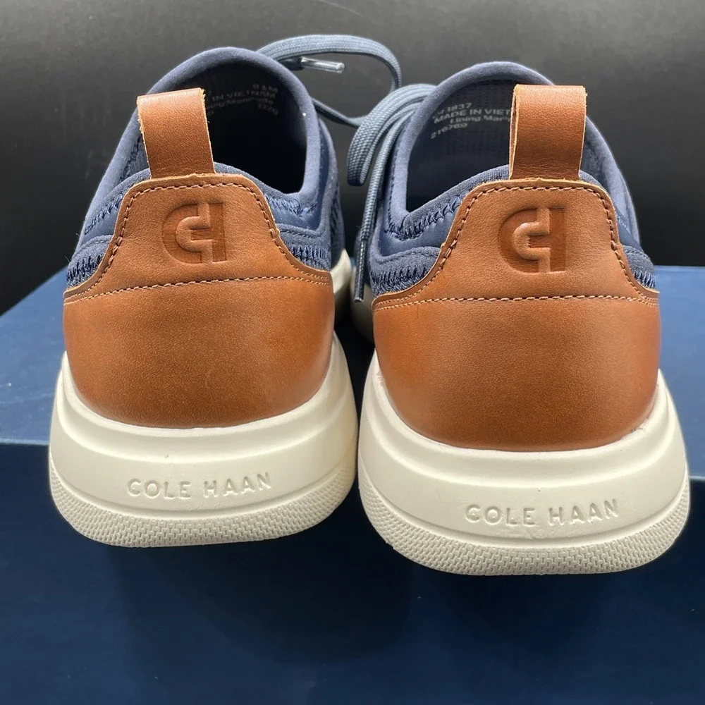 Cole Haan Grand+ Versiq Mens Size 9.5 Athletic Sneakers Navy Blue Shoes C43837